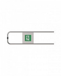 Створка калитки антипаника К12 (Ø25 L=1240 мм)